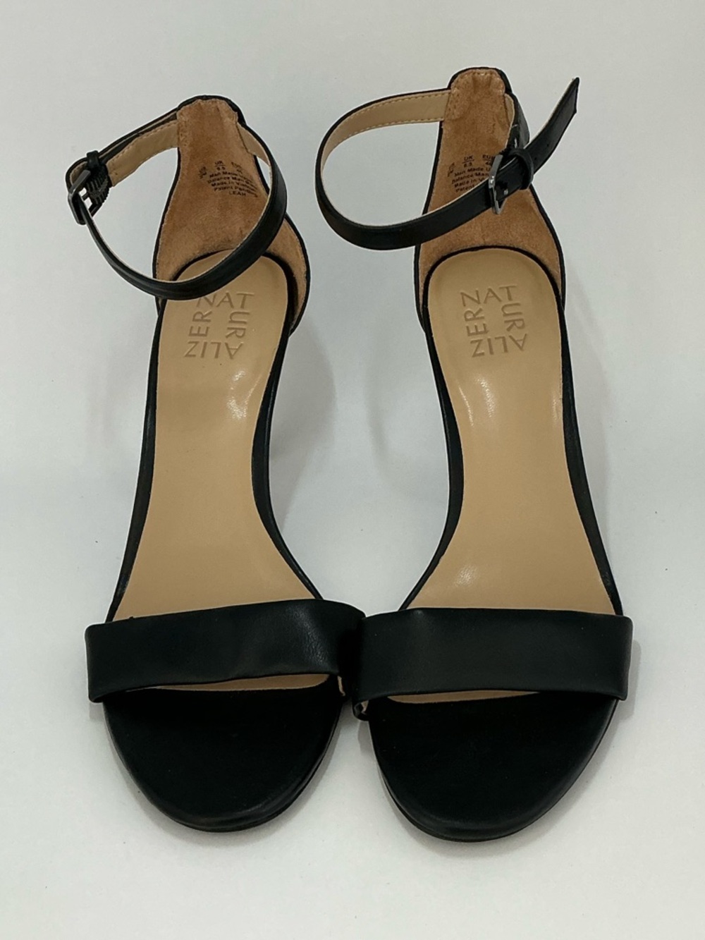 Naturalizer Black Ankle Strap Heels Size 9 Comfort Flex Sandals - Picture 2 of 11